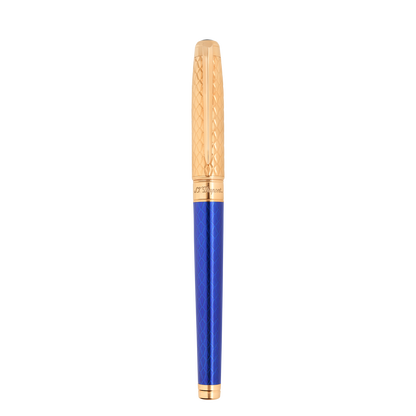 ST Dupont Fountain Pen Line D Eternity Dragon, Ltd. Ed., Royal-blue