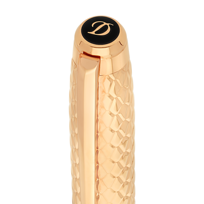 ST Dupont Fountain Pen Line D Eternity Dragon, Ltd. Ed., Royal-blue