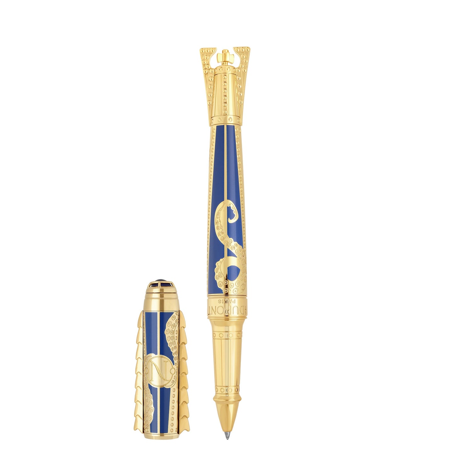 ST Dupont Lighter Set Prestige Fire and Writing 20,000 Leagues Under the Sea, Ltd. Ed., Blue-Gulf-Stream