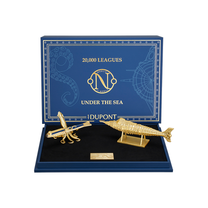 ST Dupont Writing Instruments Set Writing Instrument 20000 Leagues Under the Sea, Ltd. Ed., Blue-gulf-stream
