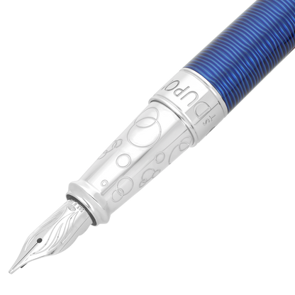 ST Dupont Fountain Pen Line D Eternity 20000 Lieues Sous Les Mers, Ltd. Edt., Blue-gulf-stream
