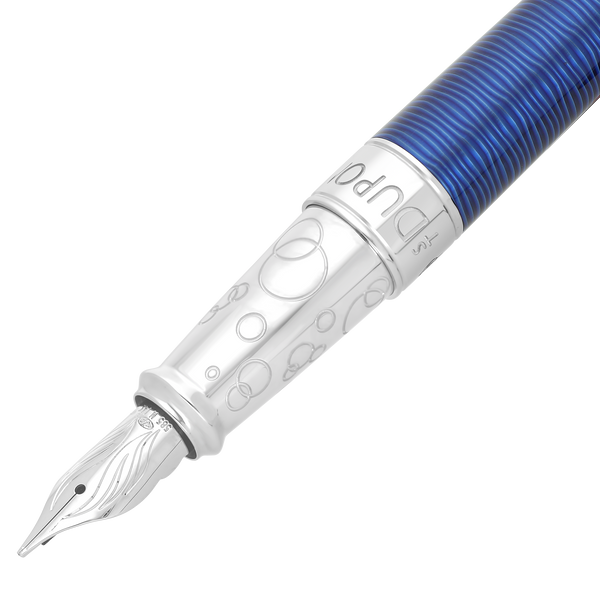 ST Dupont Füllfederhalter Line D Eternity 20000 Lieues Sous Les Mers, Ltd. Edt., Blue-gulf-stream