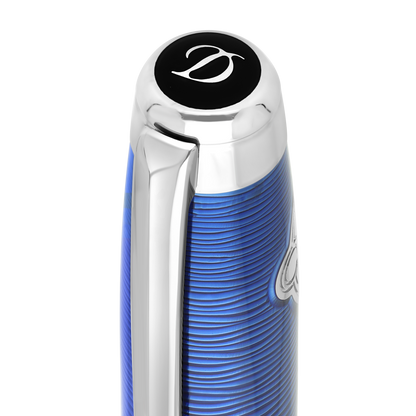 ST Dupont Fountain Pen Line D Eternity 20000 Lieues Sous Les Mers, Ltd. Edt., Blue-gulf-stream
