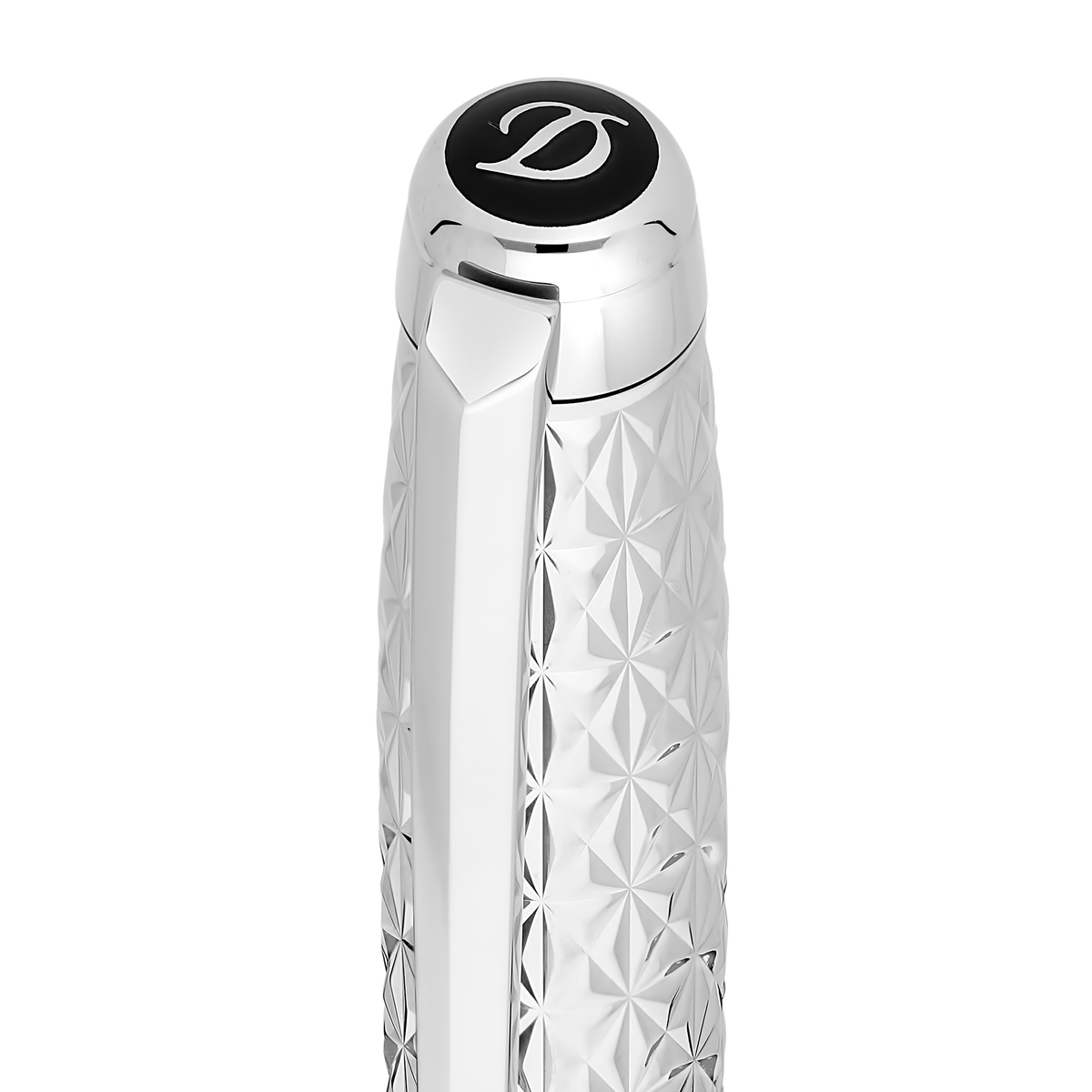 ST Dupont Füllfederhalter Line D Eternity Fire X, Palladium, Ltd. Edt., Schwarz