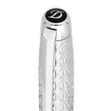 ST Dupont Füllfederhalter Line D Eternity Fire X, Palladium, Ltd. Edt., Schwarz