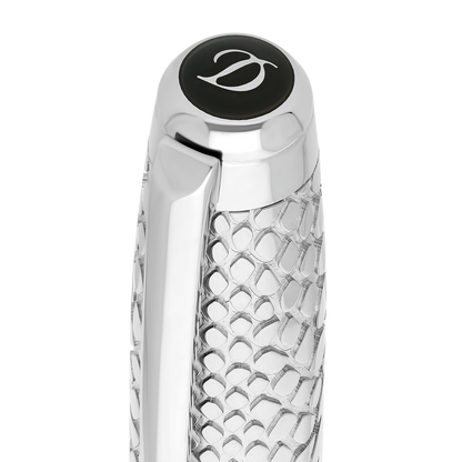 ST Dupont Fountain Pen Line D Eternity Snake Skin, Ltd. Edt., Green