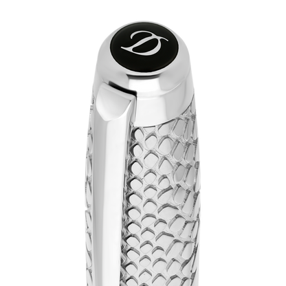ST Dupont Fountain Pen Line D Eternity Snake Skin, Ltd. Ed., Black