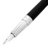 ST Dupont Füllfederhalter Line D Eternity Eternity, Palladium, Schwarz