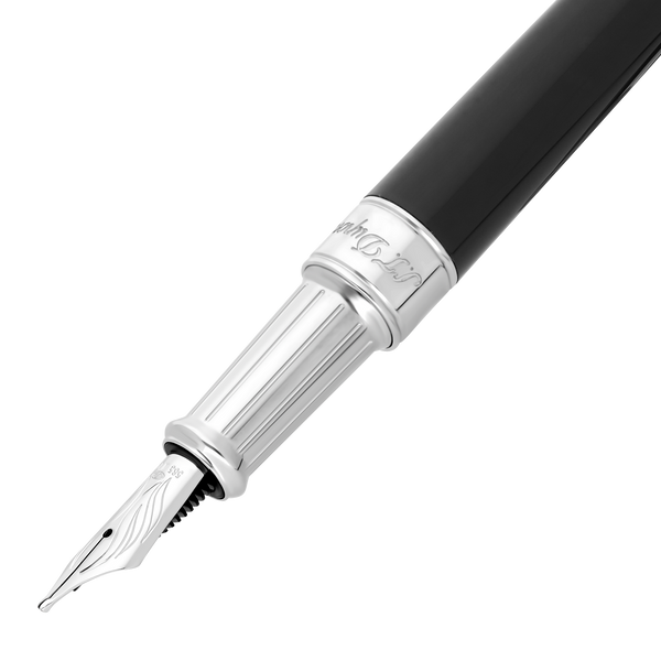 ST Dupont Füllfederhalter Line D Eternity Eternity, Palladium, Schwarz