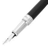 ST Dupont Füllfederhalter Line D Eternity Eternity, Palladium, Schwarz