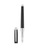 ST Dupont Füllfederhalter Line D Eternity Eternity, Palladium, Schwarz