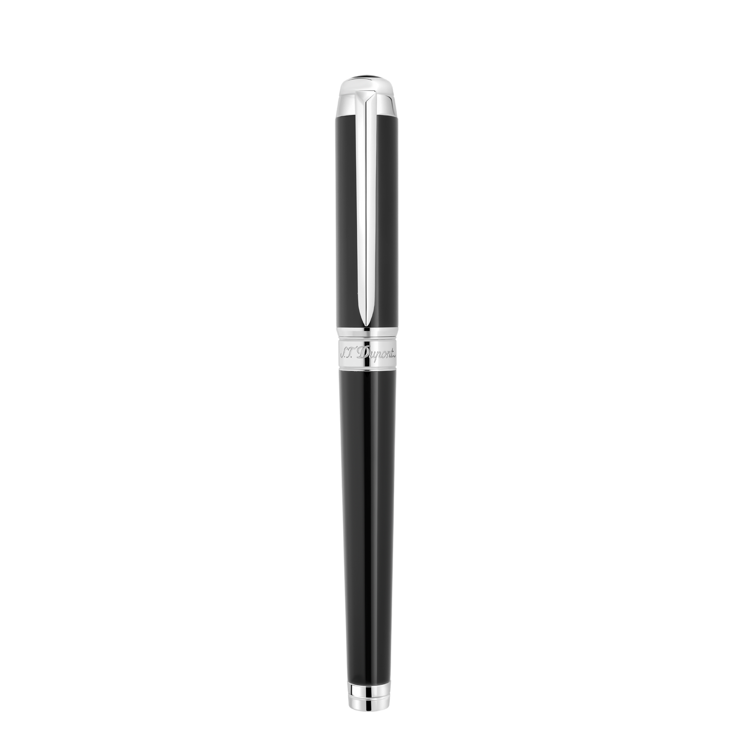 ST Dupont Fountain Pen Line D Eternity Eternity, Palladium, Black