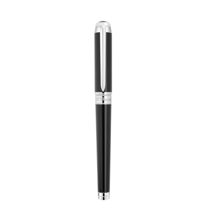 ST Dupont Fountain Pen Line D Eternity Eternity, Palladium, Black