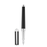 ST Dupont Füllfederhalter Line D Eternity Eternity, Palladium, Schwarz