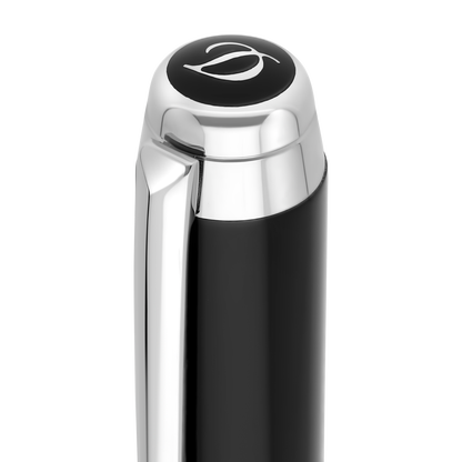 ST Dupont Fountain Pen Line D Eternity Eternity, Palladium, Black
