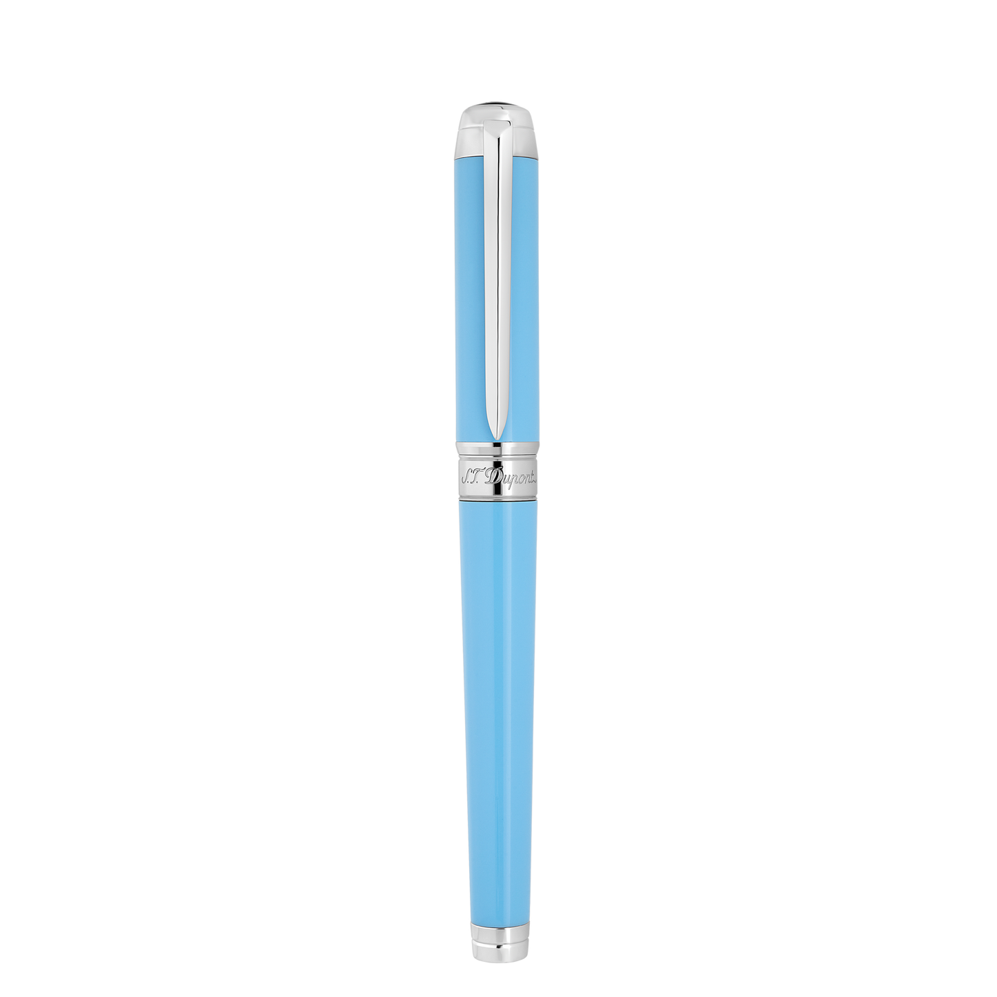 ST Dupont Füllfederhalter Line D Eternity Eternity, Palladium, Turquoise-blue