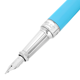 ST Dupont Füllfederhalter Line D Eternity Eternity, Palladium, Turquoise-blue