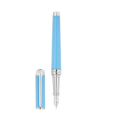 ST Dupont Füllfederhalter Line D Eternity Eternity, Palladium, Turquoise-blue