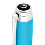 ST Dupont Füllfederhalter Line D Eternity Eternity, Palladium, Turquoise-blue