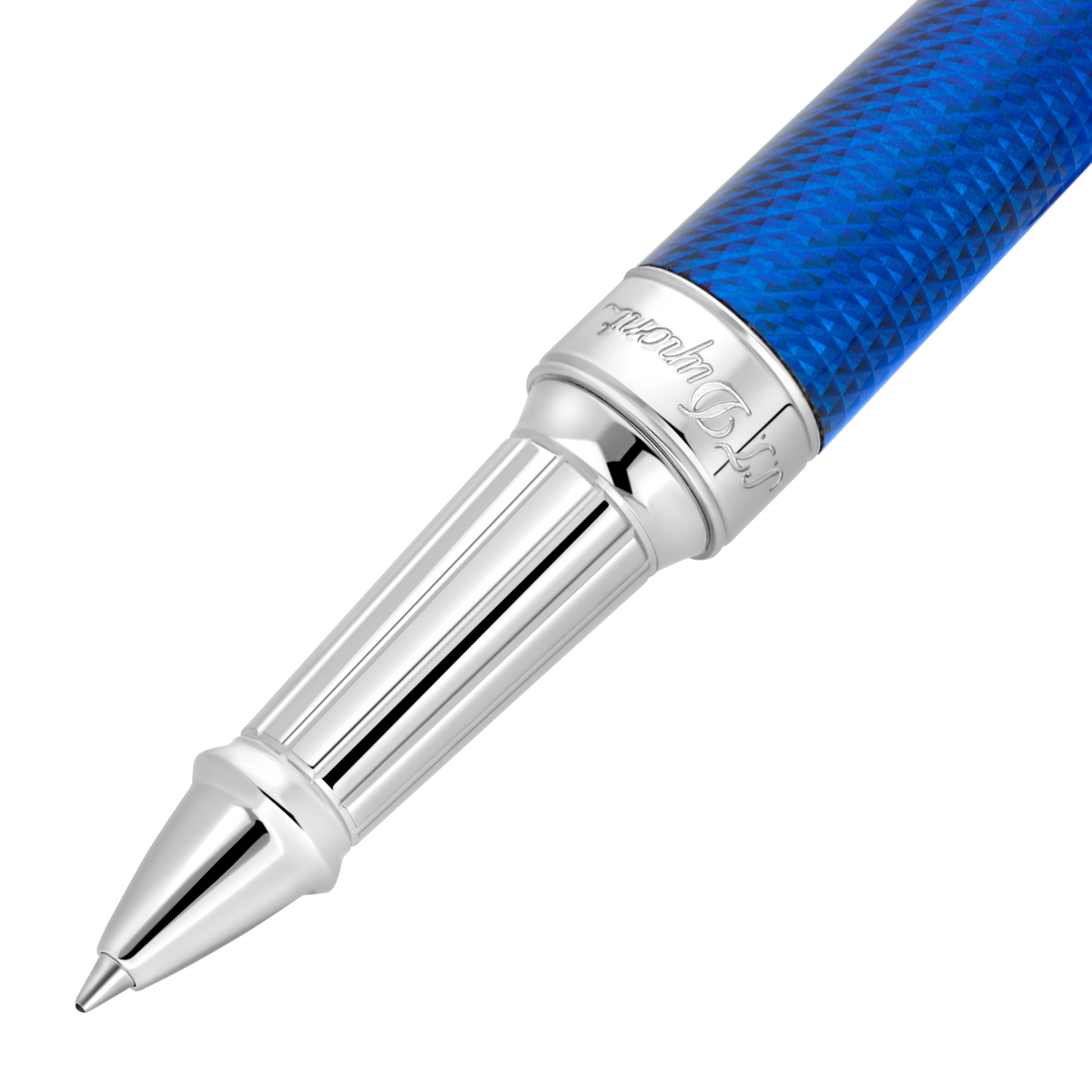 ST Dupont Kugelschreiber Line D Eternity Eternity, Palladium, Indigo-blue
