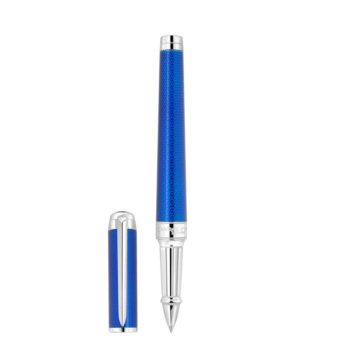 ST Dupont Kugelschreiber Line D Eternity Eternity, Palladium, Indigo-blue