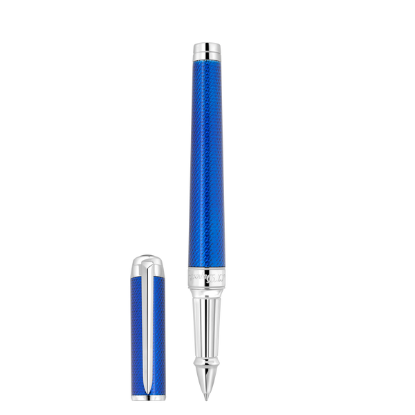 ST Dupont Kugelschreiber Line D Eternity Eternity, Palladium, Indigo-blue
