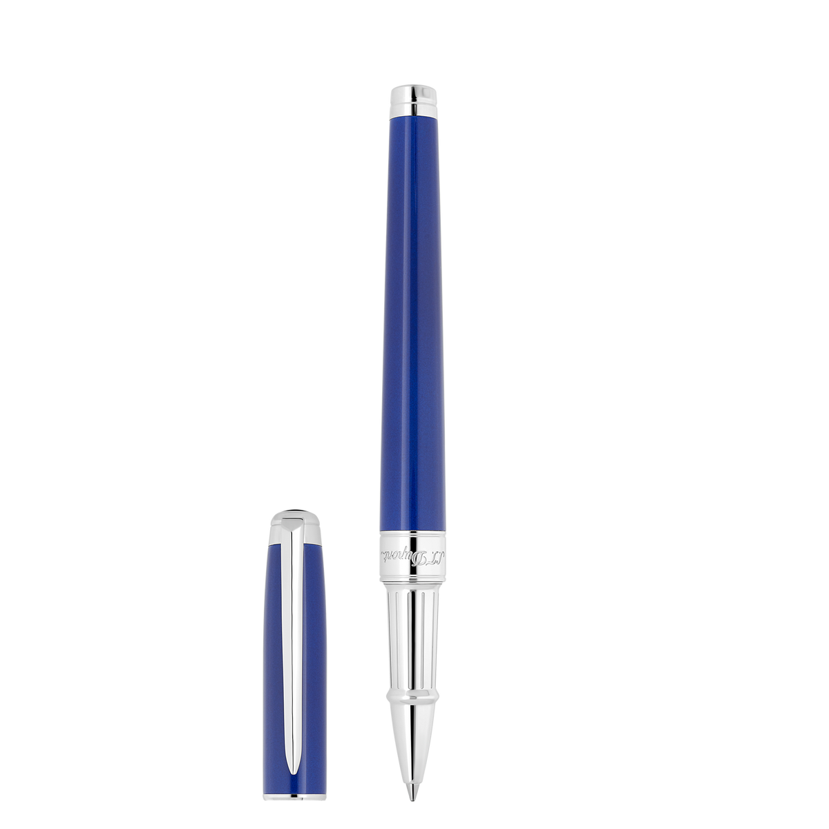 ST Dupont Tintenroller Line D Eternity Eternity, Palladium, Indigo-blue
