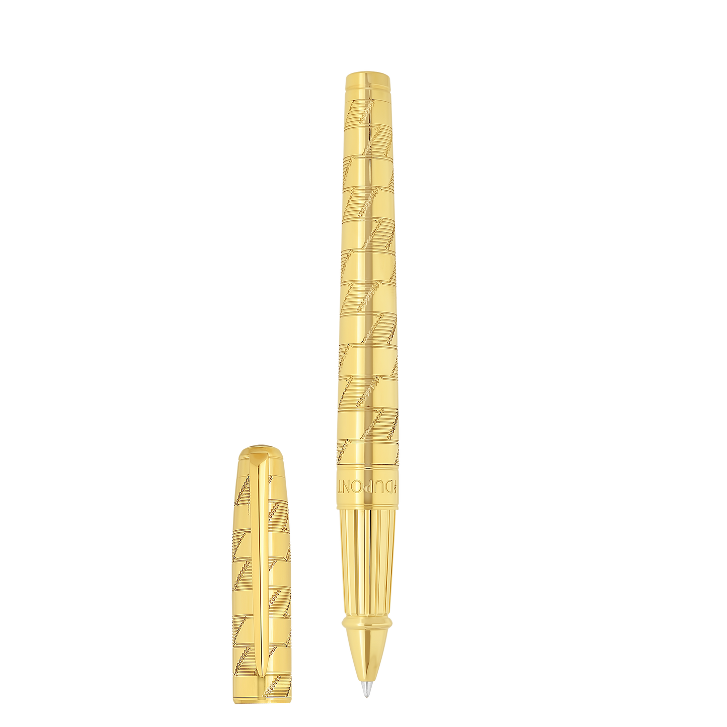 ST Dupont Rollerball Pen Line D Eternity Monogram, Ltd. Edt., Golden