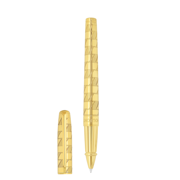 ST Dupont Tintenroller Line D Eternity Monogram, Ltd. Edt., Golden