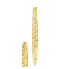 ST Dupont Tintenroller Line D Eternity Monogram, Ltd. Edt., Golden