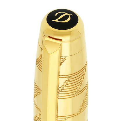 ST Dupont Rollerball Pen Line D Eternity Monogram, Ltd. Edt., Golden