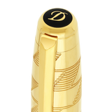 ST Dupont Tintenroller Line D Eternity Monogram, Ltd. Edt., Golden