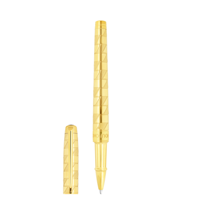 ST Dupont Rollerball Pen Line D Eternity Monogram, Ltd. Edt., Golden