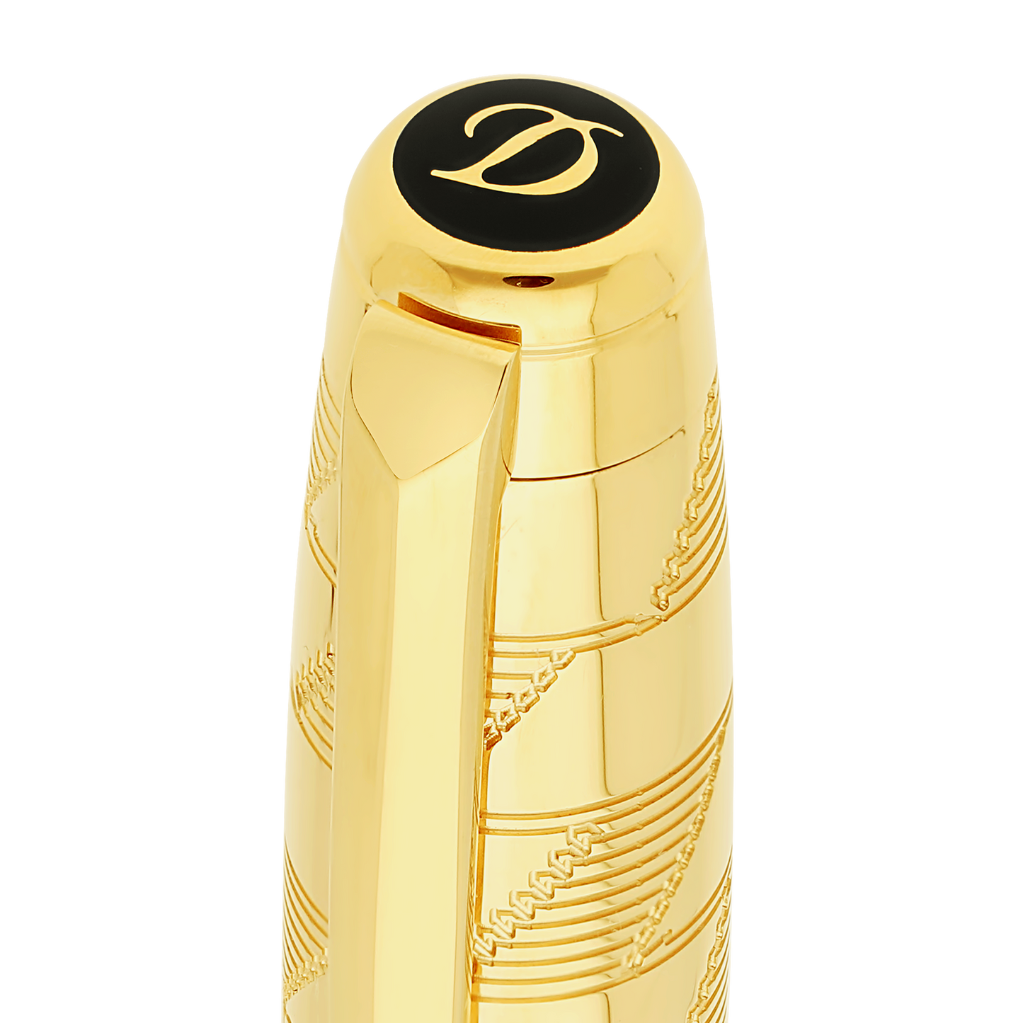 ST Dupont Rollerball Pen Line D Eternity Monogram, Ltd. Edt., Golden