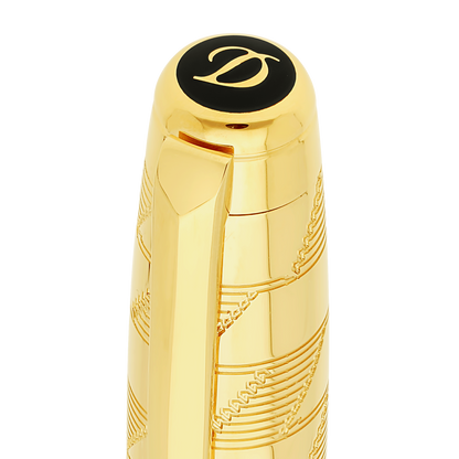 ST Dupont Rollerball Pen Line D Eternity Monogram, Ltd. Edt., Golden