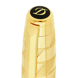 ST Dupont Tintenroller Line D Eternity Monogram, Ltd. Edt., Golden