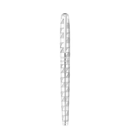 ST Dupont Rollerball Pen Line D Eternity Monogram, Palladium, Ltd. Edt., Silver