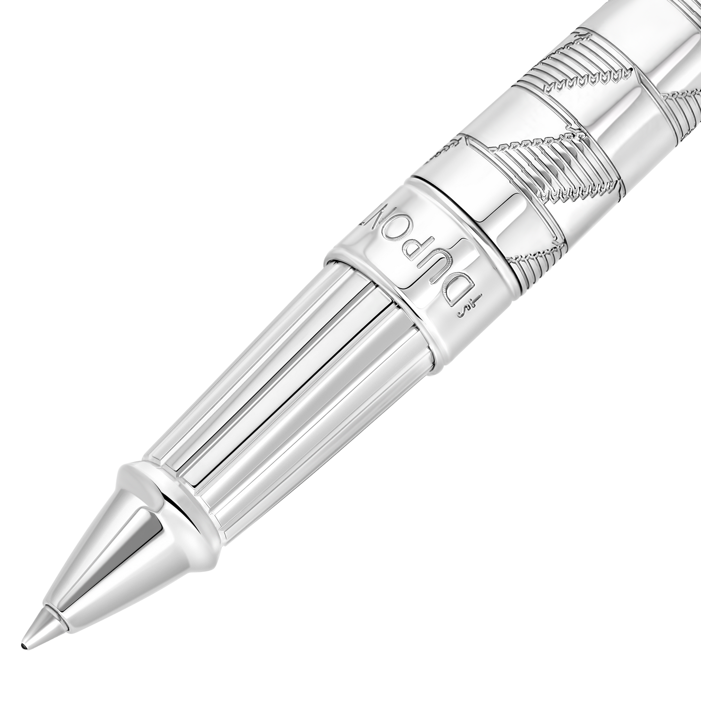 ST Dupont Rollerball Pen Line D Eternity Monogram, Palladium, Ltd. Edt., Silver
