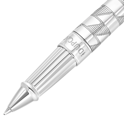 ST Dupont Rollerball Pen Line D Eternity Monogram, Palladium, Ltd. Edt., Silver