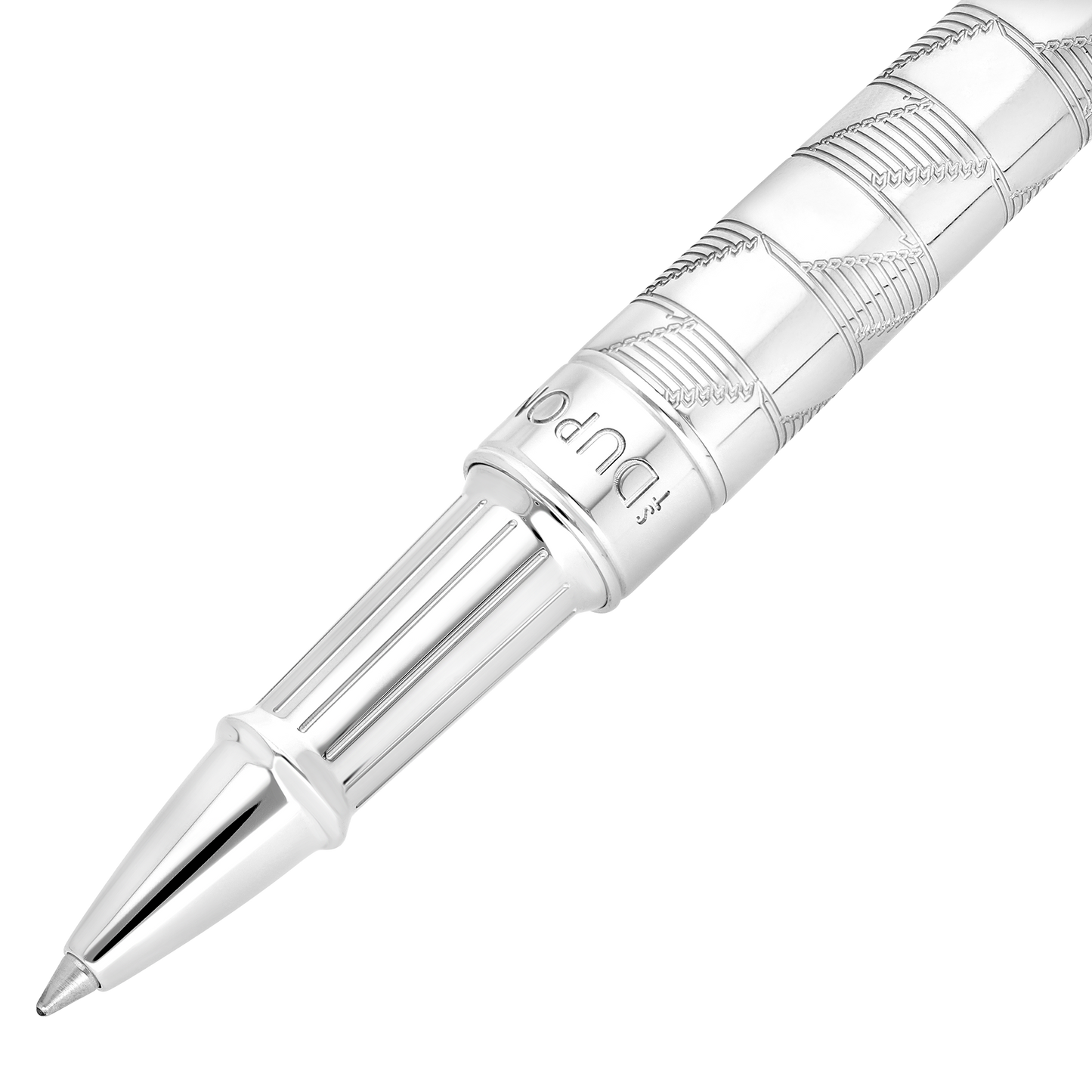 ST Dupont Rollerball Pen Line D Eternity Monogram, Ltd. Ed., Silver