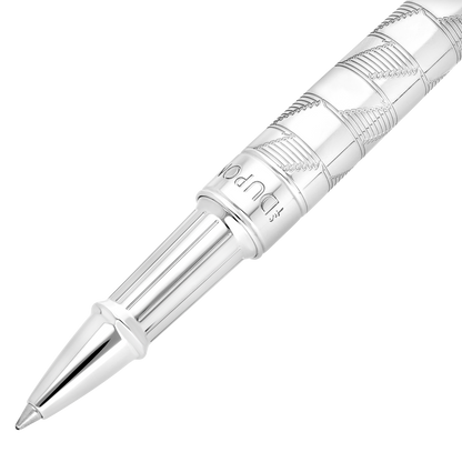 ST Dupont Rollerball Pen Line D Eternity Monogram, Ltd. Ed., Silver