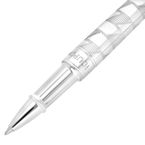 ST Dupont Tintenroller Line D Eternity Monogram, Ltd. Edt., Silver