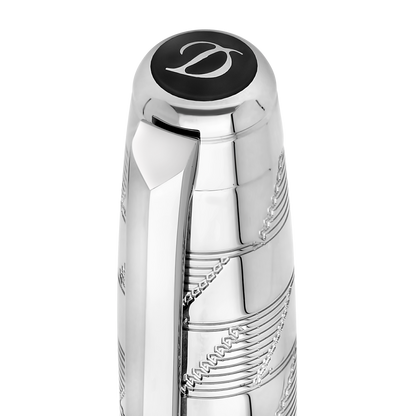 ST Dupont Rollerball Pen Line D Eternity Monogram, Ltd. Ed., Silver
