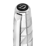 ST Dupont Tintenroller Line D Eternity Monogram, Ltd. Edt., Silver