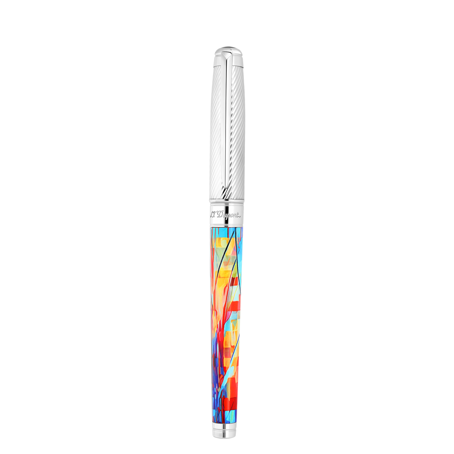 ST Dupont Tintenroller Line D Eternity Graffiti, Palladium, Ltd. Edt., Multicolor