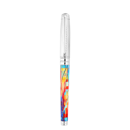 ST Dupont Tintenroller Line D Eternity Graffiti, Palladium, Ltd. Edt., Multicolor