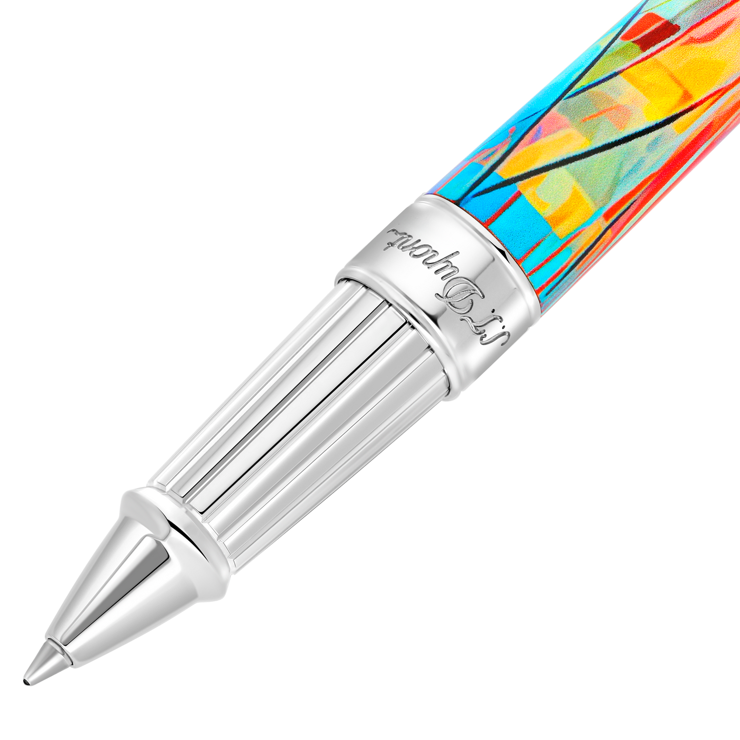 ST Dupont Tintenroller Line D Eternity Graffiti, Palladium, Ltd. Edt., Multicolor