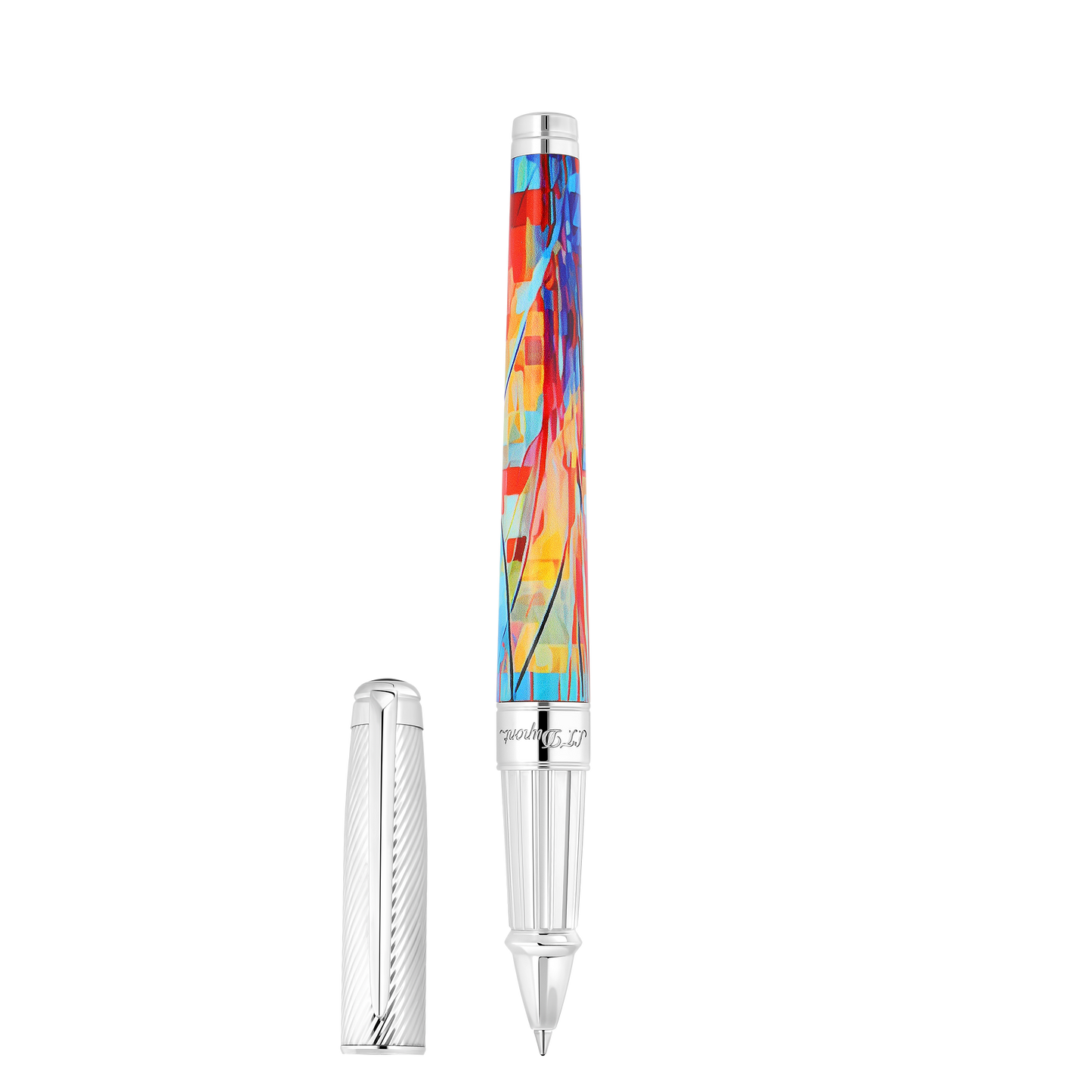 ST Dupont Tintenroller Line D Eternity Graffiti, Palladium, Ltd. Edt., Multicolor