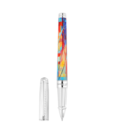 ST Dupont Tintenroller Line D Eternity Graffiti, Palladium, Ltd. Edt., Multicolor