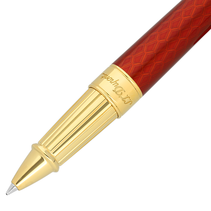 ST Dupont Tintenroller Line D Eternity Dragon, Ltd. Edt., Burgundy